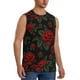 thumbnail image 2 of Fotbe Roses Men's Camiseta sin Mangas Estampada para Hombres, Playera Casual para Gimnasio, Entrenamiento, Playa-Large, 2 of 7