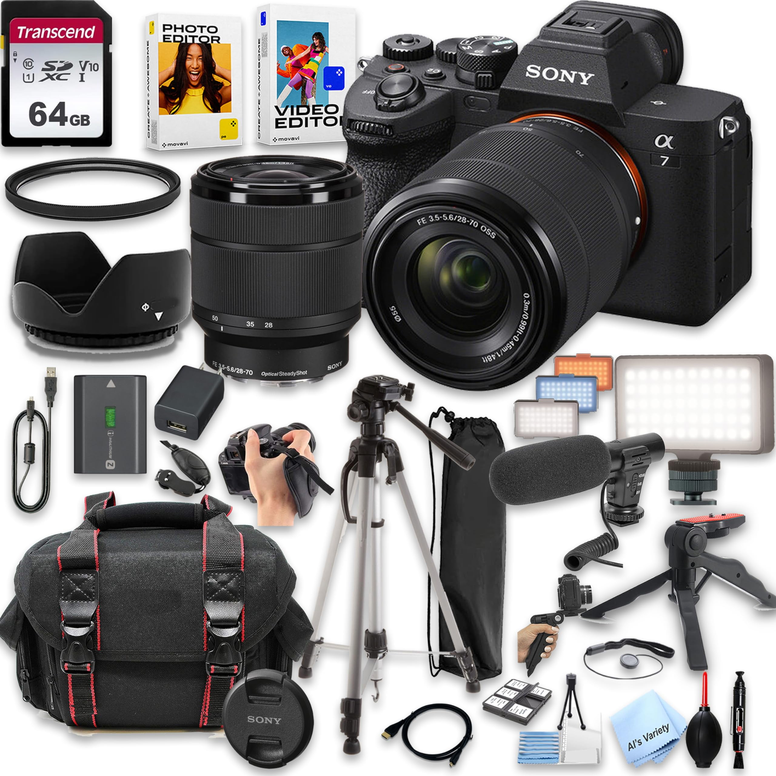 Sony Alpha 7 IV Full Frame Mirrorless Camera with FE 50mm f/1.8