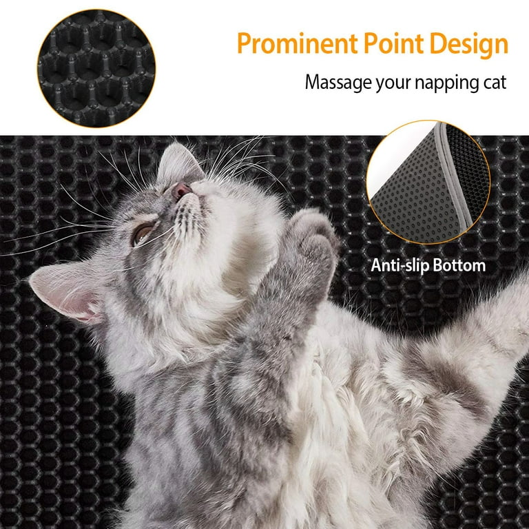 Beemon Oversized 90cm Cat Litter Mat Honeycomb Double Sieve