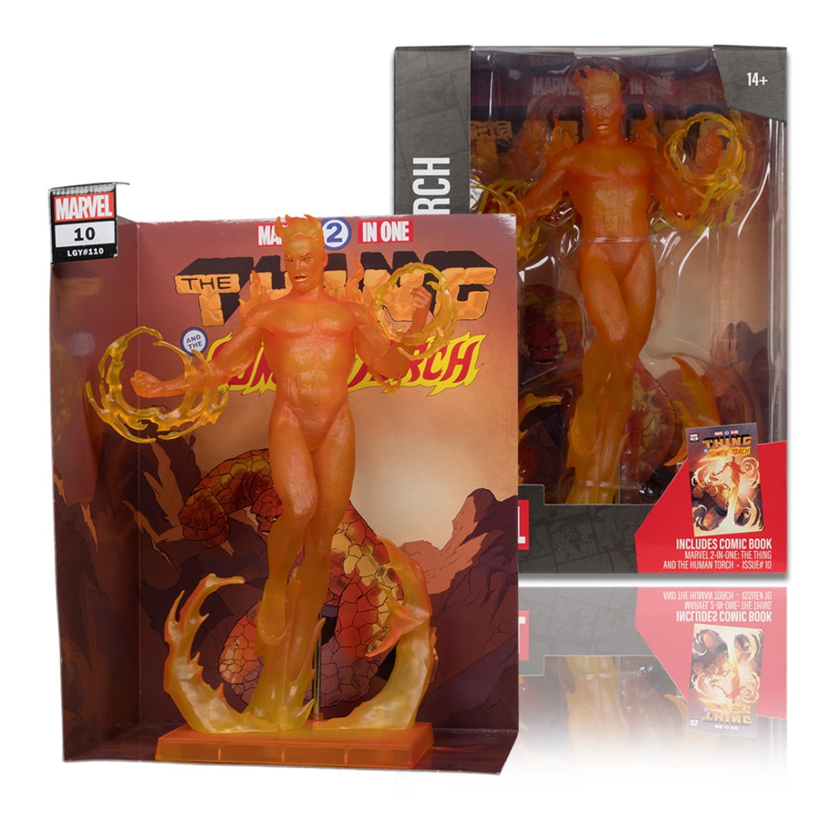 Marvel Human Torch 1:6th Scale Collectible with Scene (Marvel 2 in 1 #10) McFarlane Toy