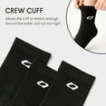 thumbnail image 3 of Balabala Girls Ruffle Crew Socks, 3-Pack Mixed Fabric Socks, Seamless Cute Kids Socks for Everyday Wear (3–11 Years), 3 of 6