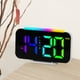 thumbnail image 1 of Reloj de Pared Digital Xihbxyly RGB Temp Fecha Semana 12/24 H 2 Alarmas, 1 of 7