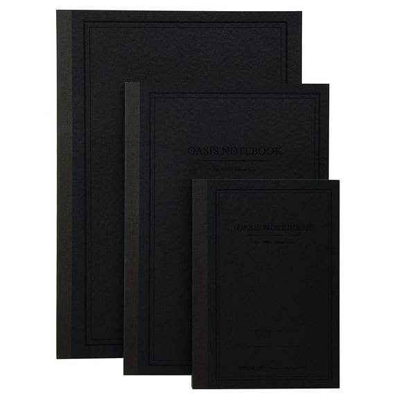 ITOYA Profolio Oasis Notebook A6 - 4.1 x 5.8 Inches, Charcoal