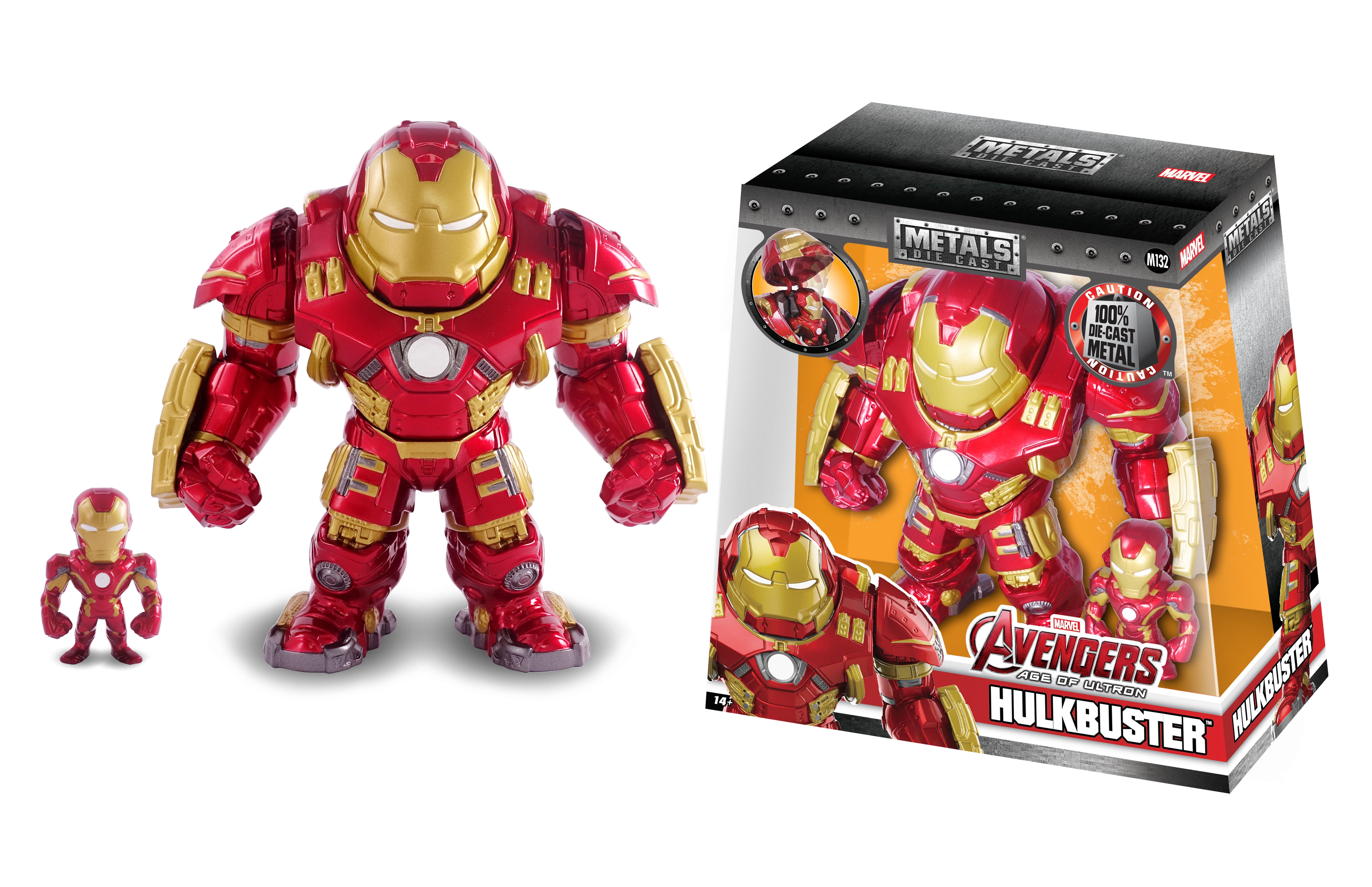 Metalfigs Marvel 6 5 Inch Hulkbuster With 2 5 Inch Iron Man Set Of Die Cast Walmart Com Walmart Com