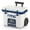 Cool Grey & Navy, variant on RTIC 22 QT Wheeled Hard-Sided Cooler, Fits 28 Cans or 6 Wine Bottles, Cobalt & White