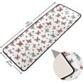 thumbnail image 2 of Dreamtimes Watercolor Butterflies Unique Hallway Runner Rug 2'x6' Kitchen Rug with Rubber Backing Red Blue Insects Non Slip Entryway Rug Runner Washable Soft Area Rug for Hallway Bedroom Kitchen Decor, 2 of 6