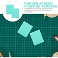 thumbnail image 3 of Printmaking Supplies Rubber Scraper 2Pcs 1.97X1.57X0.20in For Hand Printing Projects, 3 of 9