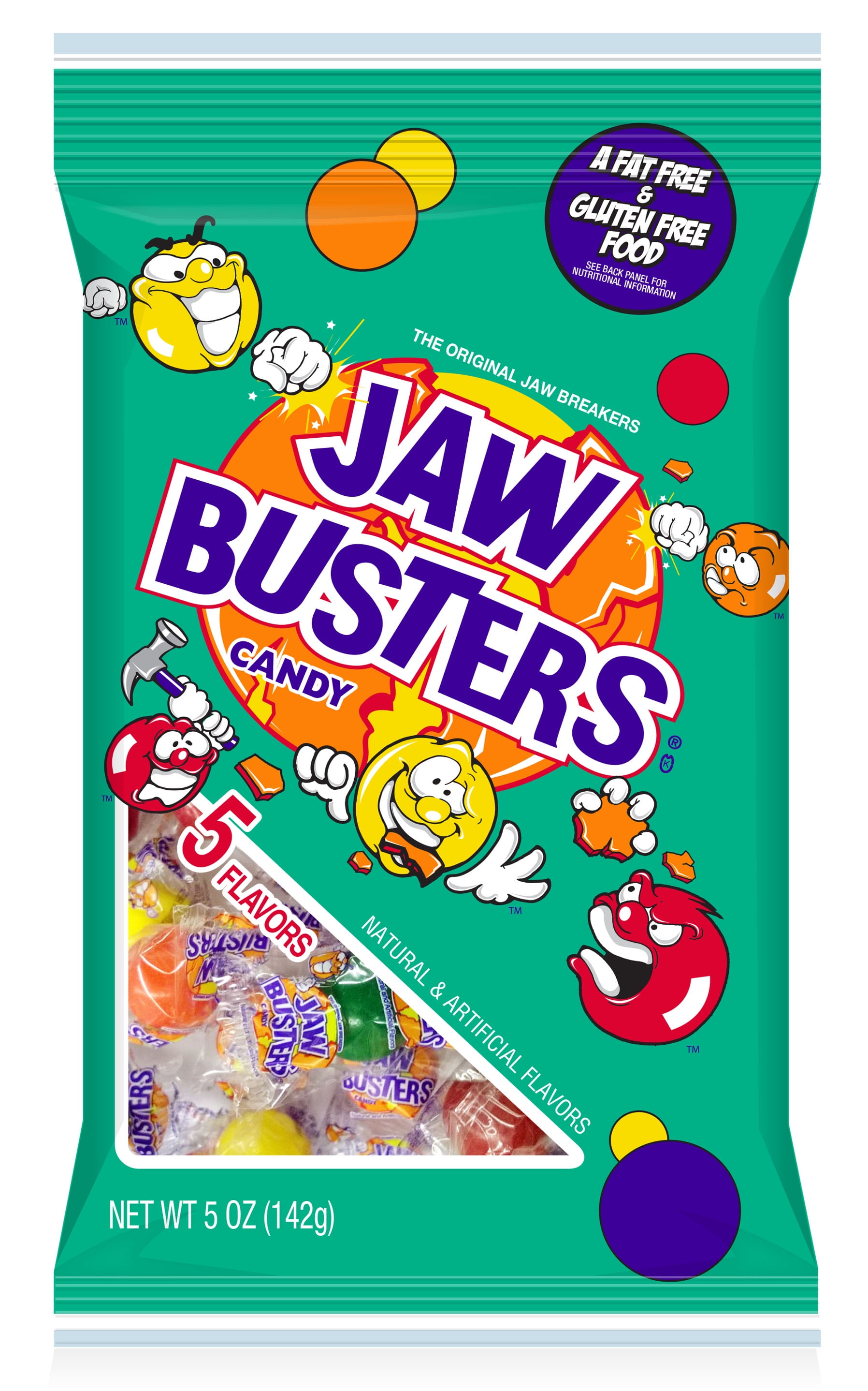 Jaw Busters Hard Candy, 5 Ounce Bag