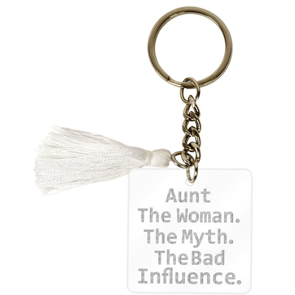 Inkdotpot Key Chain For Aunty Engraved Acrylic Key Holder Housewarming Gift