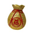 thumbnail image 2 of Jarrón de flores novedoso Perfecl forma de bolsa de dinero adorno de escritorio color Oro, 2 of 8