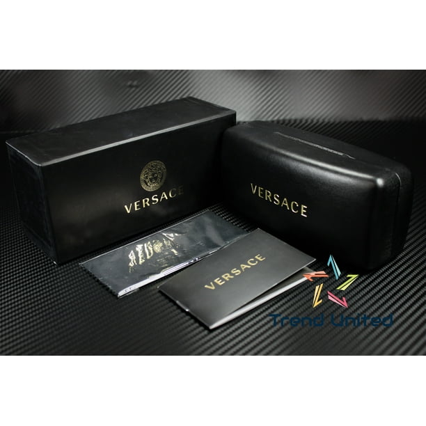 Versace VE4439 Black Shield Sunglasses with Original Case and Box Brand New VERSACE Sunglasses VE 4439 GB1/87 Black/Dark Gray  main image 3