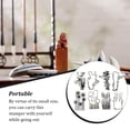 thumbnail image 4 of Tholdsy Paquete de 4 sellos de plástico plantas explícitas accesorios de oficina exquisito estampado sello impresiones Kit decoraciones estampadora en Suministros de escritura y corrección, 4 of 6