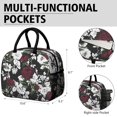 thumbnail image 6 of Womens Pioneer Flower Floral Print Pattern Lunch Box for Work,Insulated Lunch Bag for Women,Loncheras Para Mujer,Leakproof Adult Lunch Bag for Work,Beach,Travel,Picnic,Camping, 6 of 7