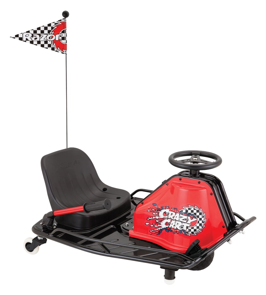 Razor Crazy Cart 24V Electric Drifting Go Kart Variable Speed, Up
