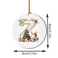 thumbnail image 2 of Name Ornaments for Christmas Tree, 3.15" Cute Deer Personalized Christmas Ornaments, Custom Initial Ornaments A-Z Letter Keepsake Gifts, 2D Acrylic Xmas Tree Decorations, 2 of 5