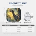 thumbnail image 2 of Kdxio Sunshine Jungle Dinosaur Print 2-Piece Sun Shade Front Windshield - Foldable Car Front Window Sunshades for Most Sedans SUV Truck, 2 of 6