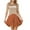 Orange, variant on Womens Summer Knit Dress 2025 Casual Ribbed Short Sleeve Pullover Sweater Dresses Trendy Colorblock Clothes