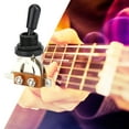thumbnail image 4 of 1Pc Guitar 3 Way Toggle Switch Replacement, Durable Metal 3 Way Toggle Switch with Black Tip Part for LP Style Electric Guitar, 4 of 7