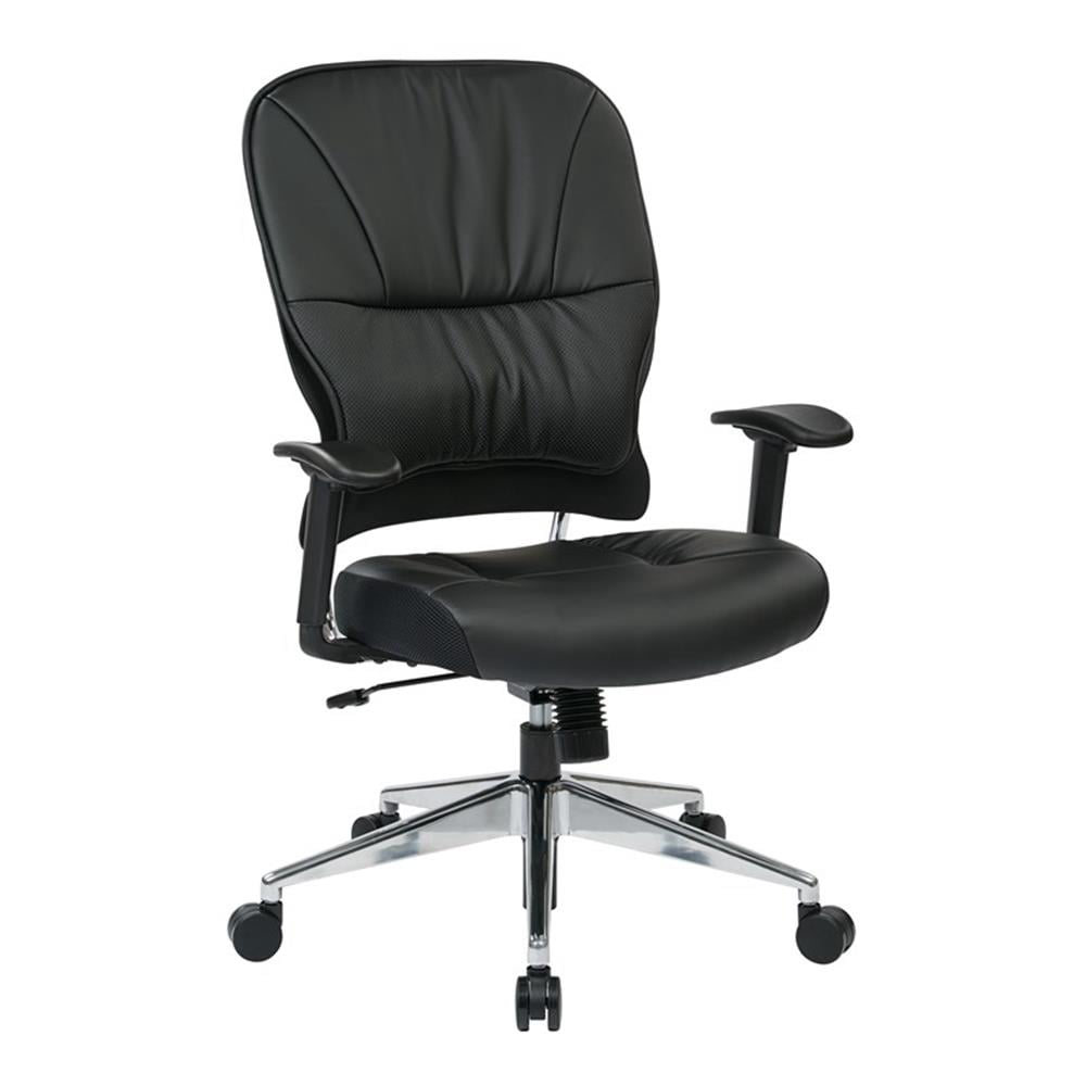Black Bonded Leather Managers Chair by Office Star