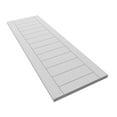 thumbnail image 6 of Ekena Millwork 18"W x 47"H True Fit PVC Horizontal Slat Framed Modern Style Fixed Mount Shutters, White (Per Pair - Hardware Not Included), 6 of 9