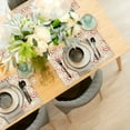 thumbnail image 5 of Love Line Valentine''s Day Placemats Set of 6 Fabric Placemats Square Placemat for Kitchen Table Heat Resistant, Easy to Clean Table Placemats 12x18 Inch, 5 of 5