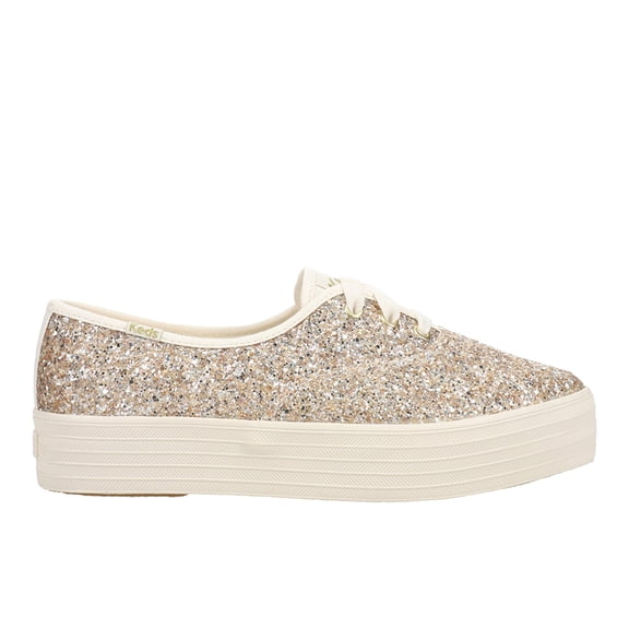 Keds Womens Point Glitter Celebrations Lace Up Athletic Sneakers Casual Sh