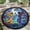 Gemini, variant on Circle Area Rug, Panda Washable Non-Slip Floor Carpet, Soft Rug for Living Room Bedroom Decor 24 Inch
