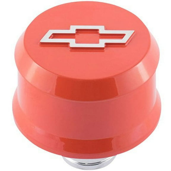 Proform 141-859 Chevy Bow Tie Valve Cover Air Breather Cap Chevy Orange Push-In