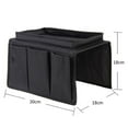 thumbnail image 2 of Sofa Armrest Organizer with Cup Holder Tray Chair Arm Remote Holder for Recliner Couch Armchair  Bedside Storage Pockets Bag for Cellphone Tablet Book Magazines Drinks Holder Pouch, 2 of 4