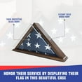 thumbnail image 3 of US Made Flag Case for 5' x 9.5' Flag Walnut Finish, 3 of 6