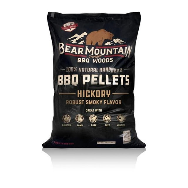 Lignetics Granules de Bois Franc pour BBQ Hickory 20 Lb
