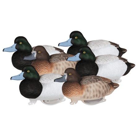 Flambeau Outdoors 1435GSD 14 inch Gunning Series Foam Bluebill Duck Decoy 6 Pack 12 Pounds Assembled