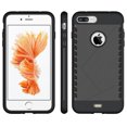 thumbnail image 2 of Nakedcellphone Case for iPhone 8 Plus / iPhone 7 Plus, Tough Rugged Anti-Shock Cover - Matte Black, 2 of 8