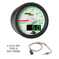thumbnail image 4 of MaxTow | 2003-2009 3rd Gen Dodge Ram 24 Valve 5.9 Cummins Taupe Triple Gauge Pillar Pod with White & Green Double Vision Series 60 PSI Boost Gauge, 1500 F EGT Pyrometer & Trans Temp Gauge, 4 of 7