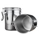 thumbnail image 4 of Dinestante Hermético de Acero inoxidable, receptor de Almacenamiento de Alimentos Conpa Transparente Con Hebilla de Sellado, Ideal para Granos de Café, Hojas de Té,, 4 of 7