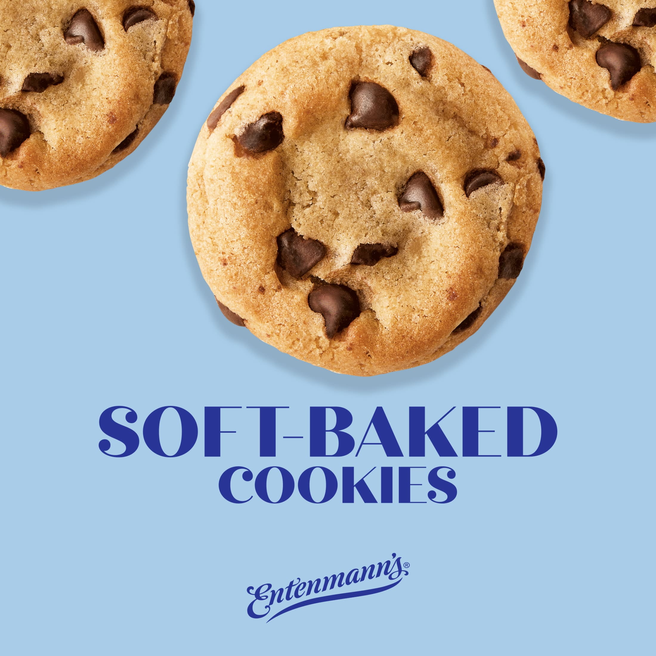 (2 pack) Entenmann's Soft-Baked Chocolate Chip Cookies, 12 oz, Cookies, Box