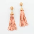 thumbnail image 6 of Boho Handmade Small Pearl Beads Tassel Statement Long Earrings Bohemia Jewelry, 6 of 9