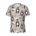 thumbnail image 3 of Rocae Cartoon Bear Brown for Men's Moisture-Wicking Crew Tee - T-Shirt for Sports, Outdoor Activities, and Casual WearSmall, 3 of 9