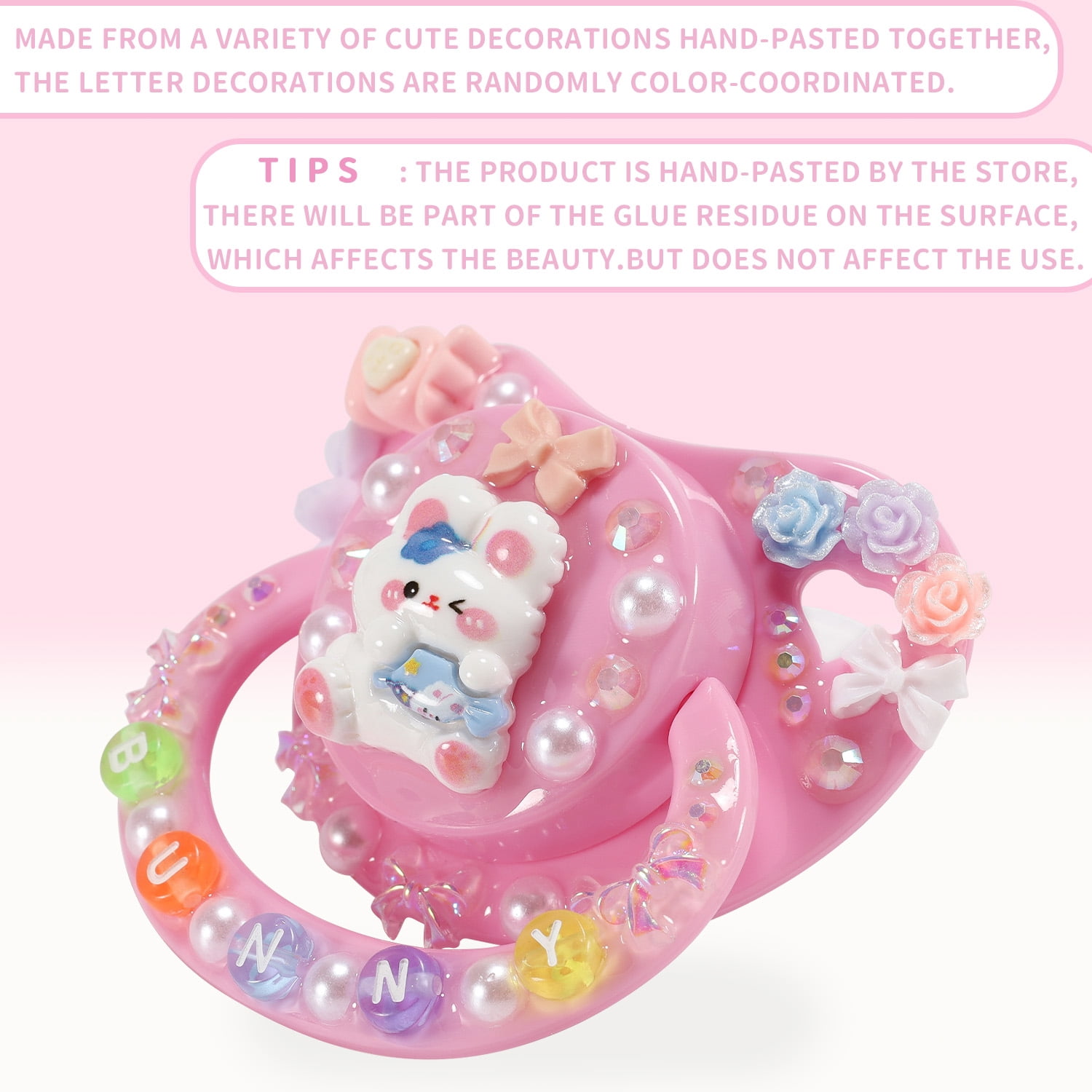 CutiePlusU Adult Sized Pacifier Dummy Big Shield DIY Handmade