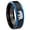 Black And Blue Step Edge, variant on Polar Bear Concave Black Tungsten Men Ring 10MM