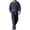 Navy, variant on Sweatsuits For Men 2 Piece Set Classic Long Sleeve Corduroy Contrast Collar Sweatshirts And Loose Fit Cargo Joggers Sweatpants Fall Winter Sweat Suit