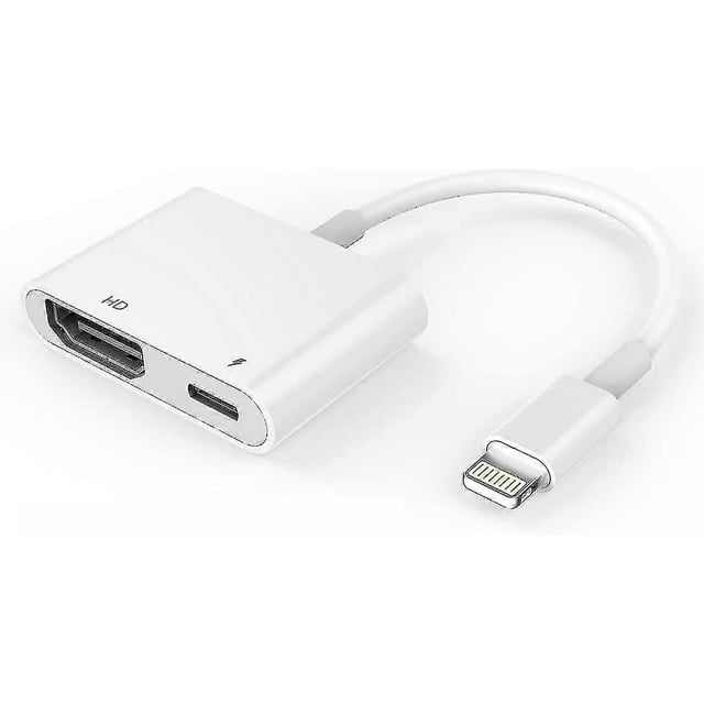 Hdmi Adapter, Hdmi Adapter For Iphone 1080p Lightning Digital Av Adapter, Hdmi Sync Screen Hdmi Connector For Iphone & Ipa High Quality