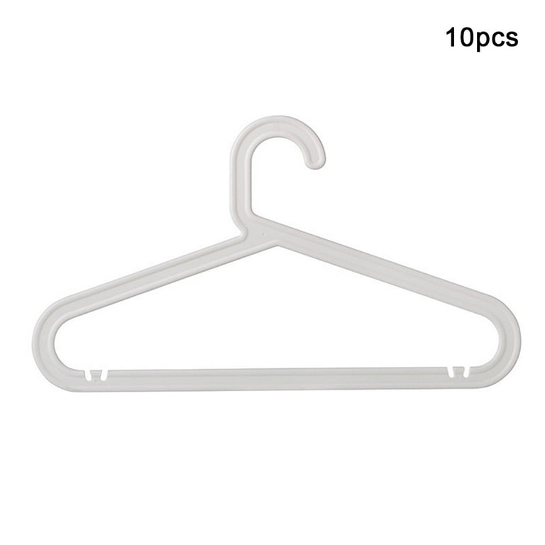  Plastic White Hangers 50 Pack, Light Weight Durable Clothes  Hangers G-Shape Hangers Standard Size Ideal for Tank T-Shirts Dresses  Jackets Suits Blouses Ties Leggings : Home & Kitchen