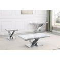 thumbnail image 2 of Pemberly Row Moderne Table de Console en Faux Marbre Rectangle en Or, 2 of 3