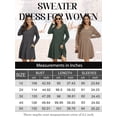 thumbnail image 3 of VEPKUL Women's Plus Size Dresses 4XL, Long Sleeve V Neck Sweater Dresses Casual Fall Winter Dress Tunic Dress with Pockets, 3 of 9