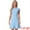 Sky Blue, variant on DARING DIVA Cap Sleeves Round Neck Tiered Ruffled Hem Dress L Sky Blue