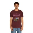 thumbnail image 5 of Good Things Are Waiting For Us Cute Rainbow Turtle Unisex Short Sleeve Tee, 5 of 8