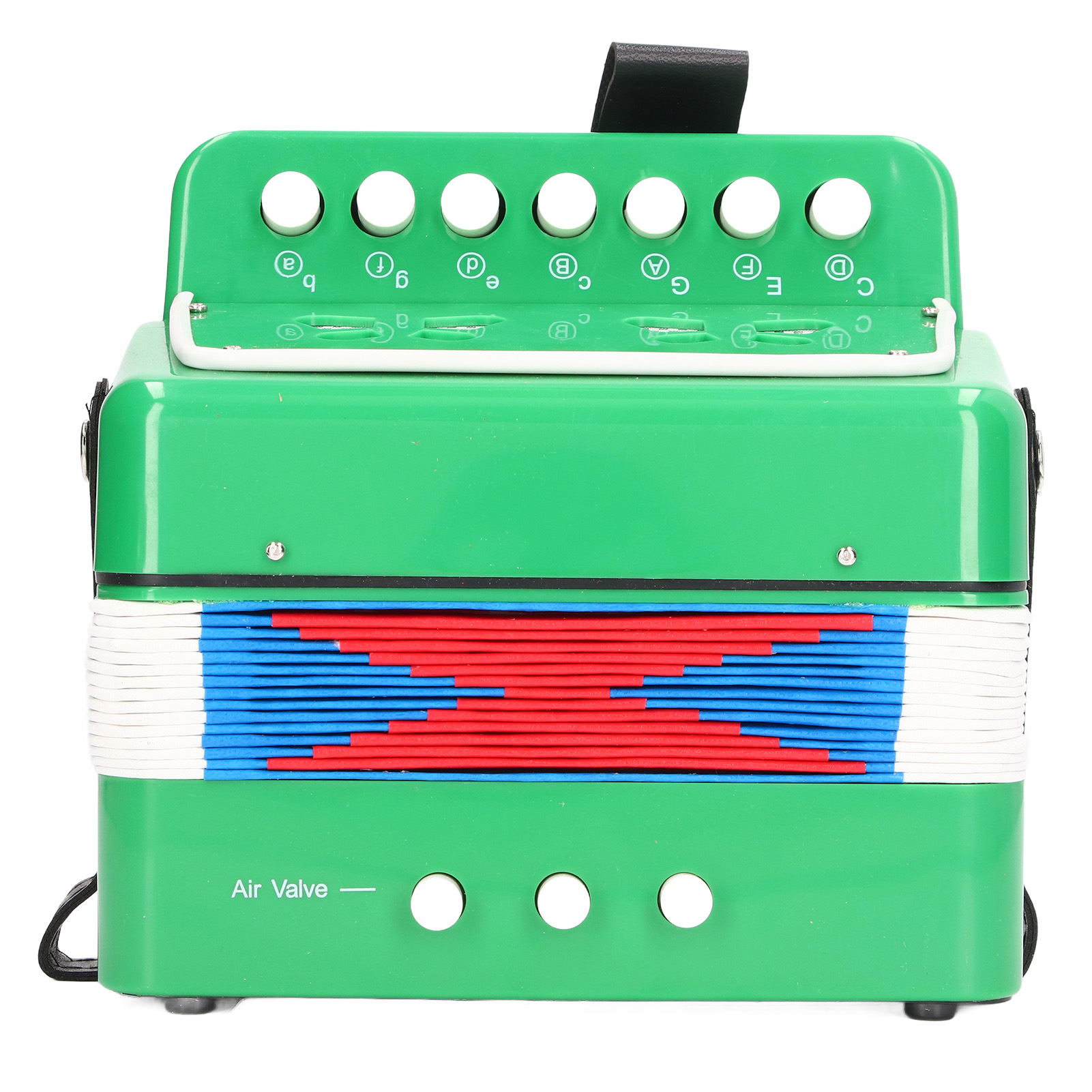 Accordéon 17 Touches 8 Basses Pour Enfants - Apprentissage Musique, Sangles Réglables | Cadeau Musical Dès 3 Ans (Noir)