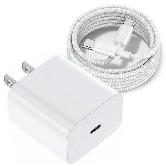 iPhone 15 Charger, 20W USB C Power Delivery Wall Charger Plug with 10ft Type C to Type C Cable Fast Charging Data Sync Cord Compatible with 15/15 pro/max /Samsung Galaxy S23 Ultra/S23/S23 /S22