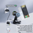 thumbnail image 5 of Geyo Magnetic Wireless Charger for Samsung, 3 in 1 Wireless Charger Station for Galaxy S26 Ultra/S25, Watch 8/7/6, Buds, Black (Adapter Not Included), 5 of 6